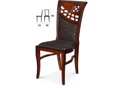Chaise en bois massif Chaise Siège Tissu Chaises FABRIQUÉ EN UE Fauteuil Salle à manger Bureau